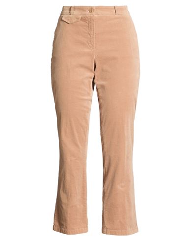 Woman Pants Camel Size 2 Cotton, Elastane