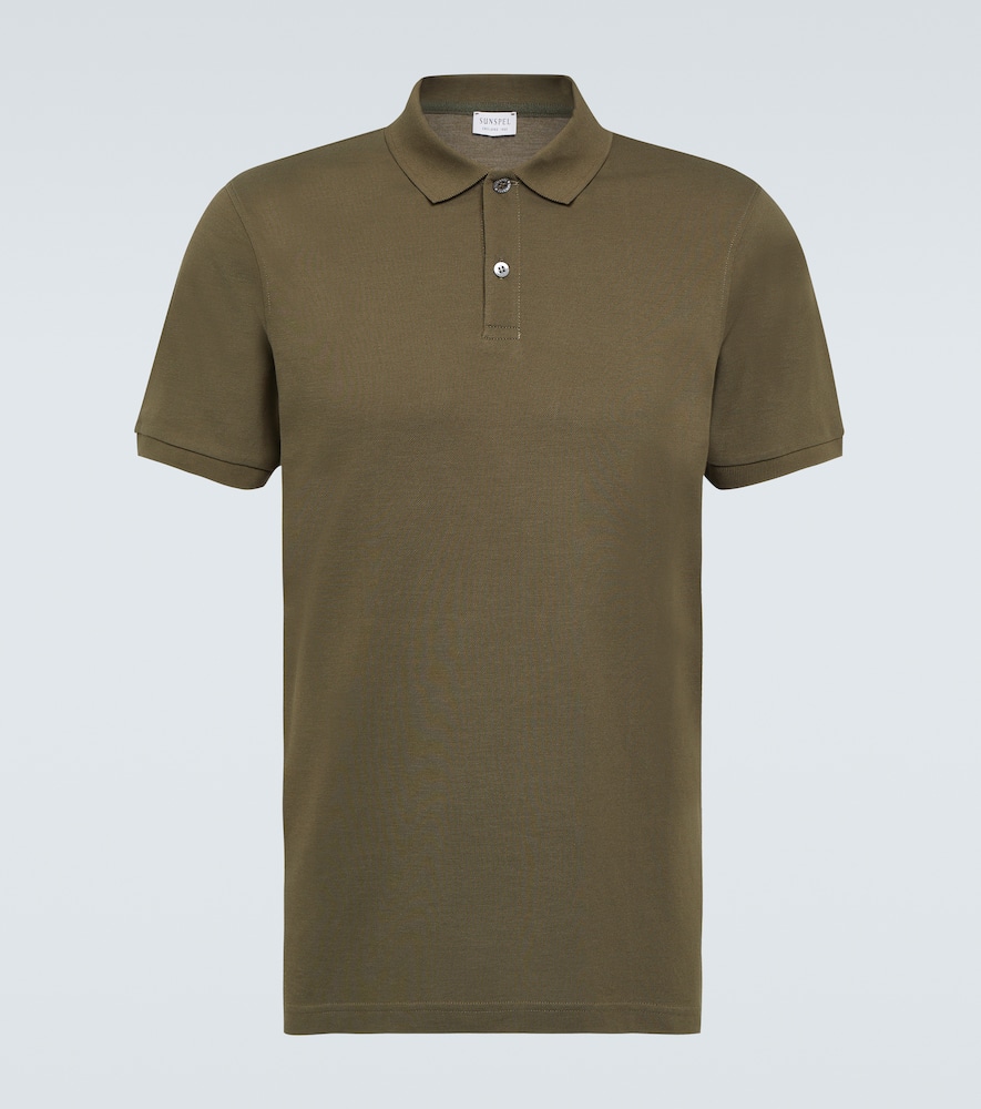 Cotton piqué polo shirt