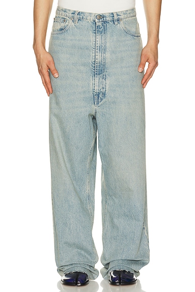Maison Margiela Pants 5 Pockets in Ice Blue - Blue. 34 also in