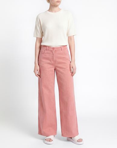 Aviù Woman Jeans Salmon pink Size 4 Cotton, Polyester, Elastane