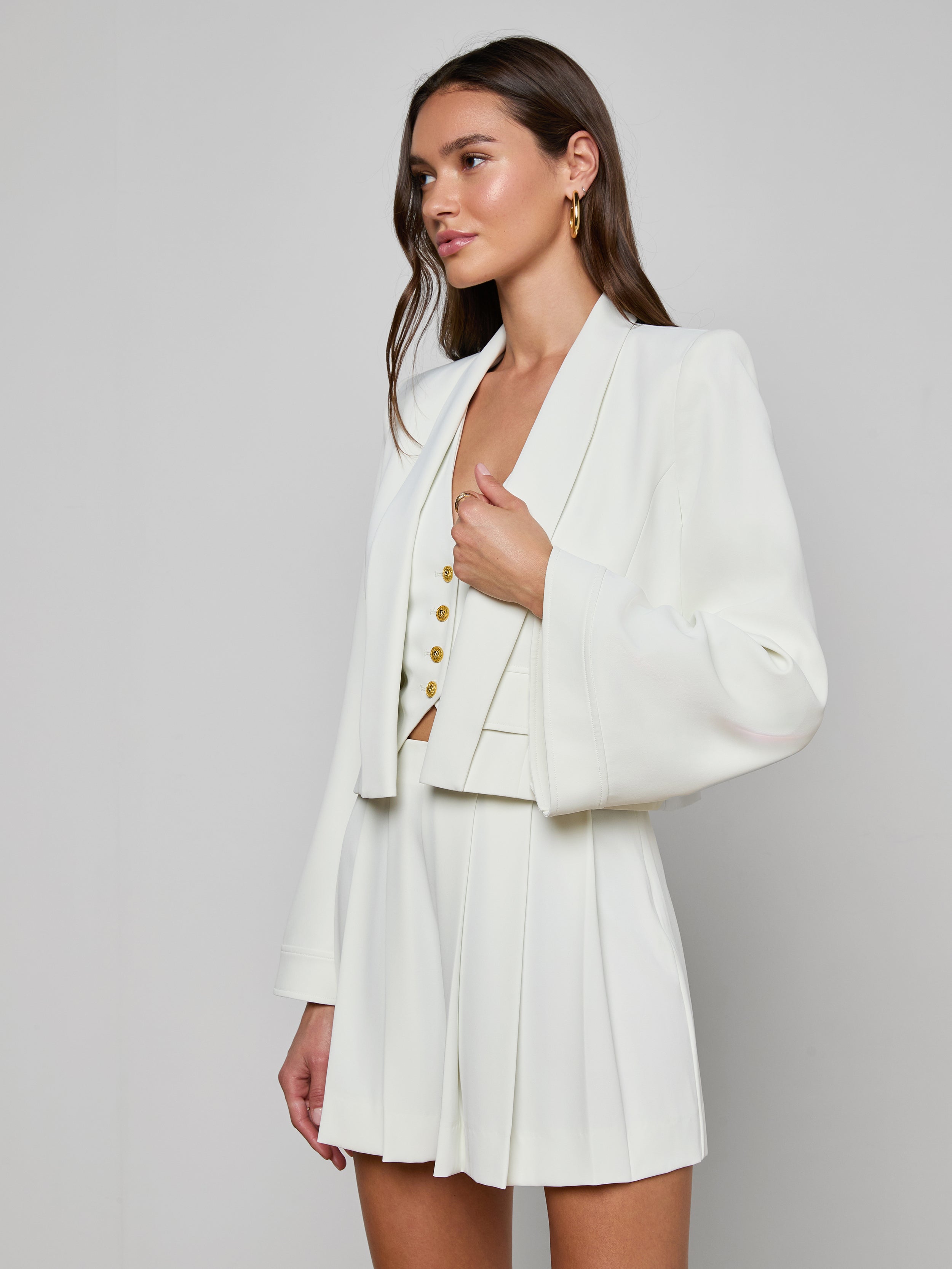 Nixie Cardigan Jacket In Ivory