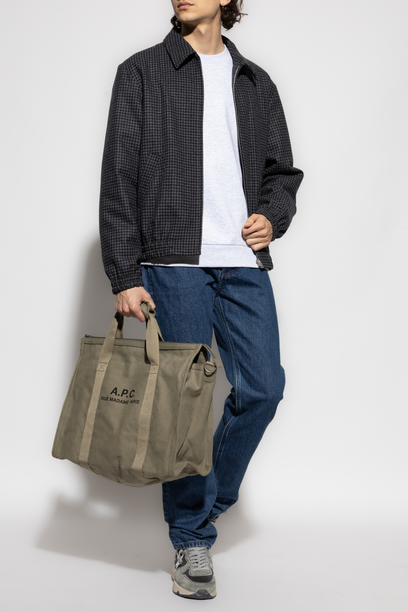 A.P.C. Sweatshirt With Embroidered Logo, Men's, Grey