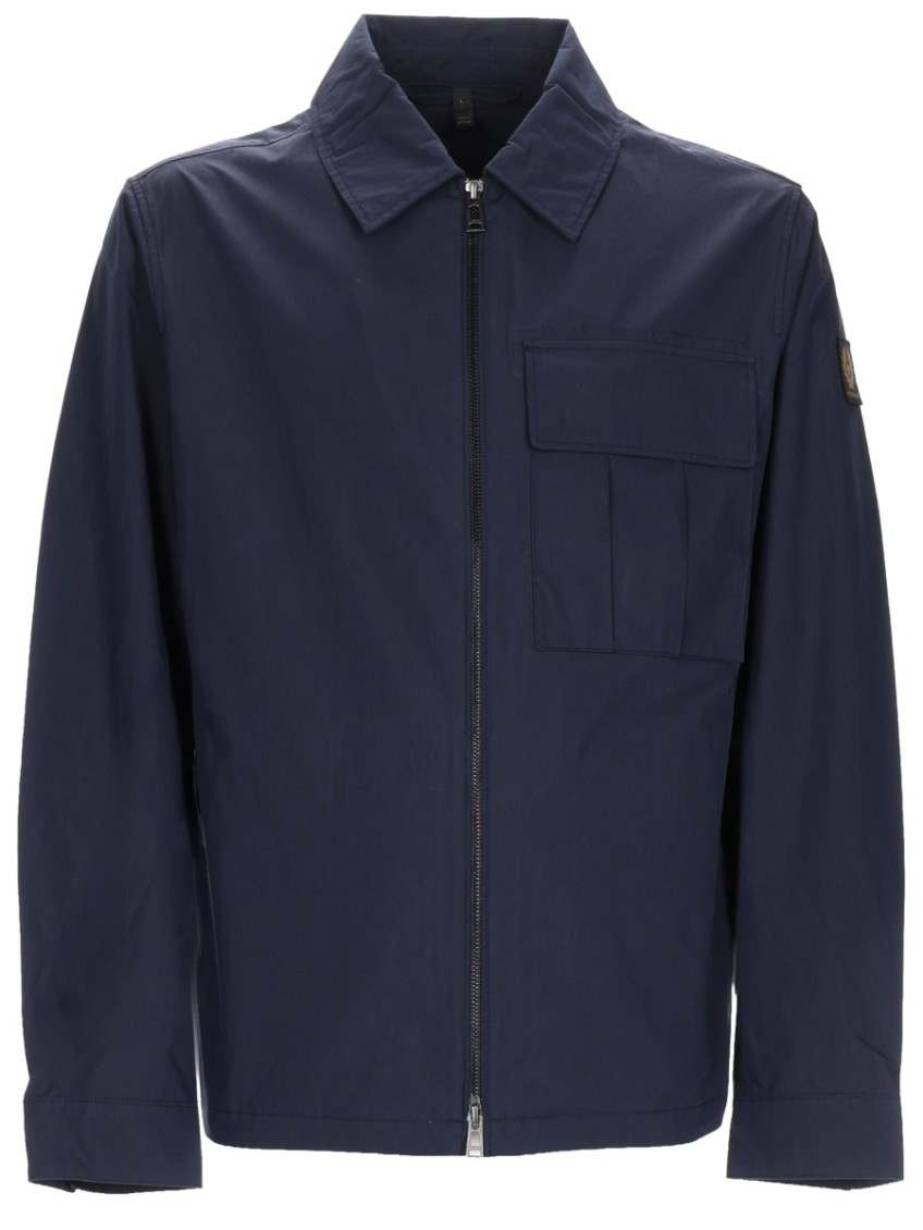 Belstaff - buttoned cuff coat collared chest pocket