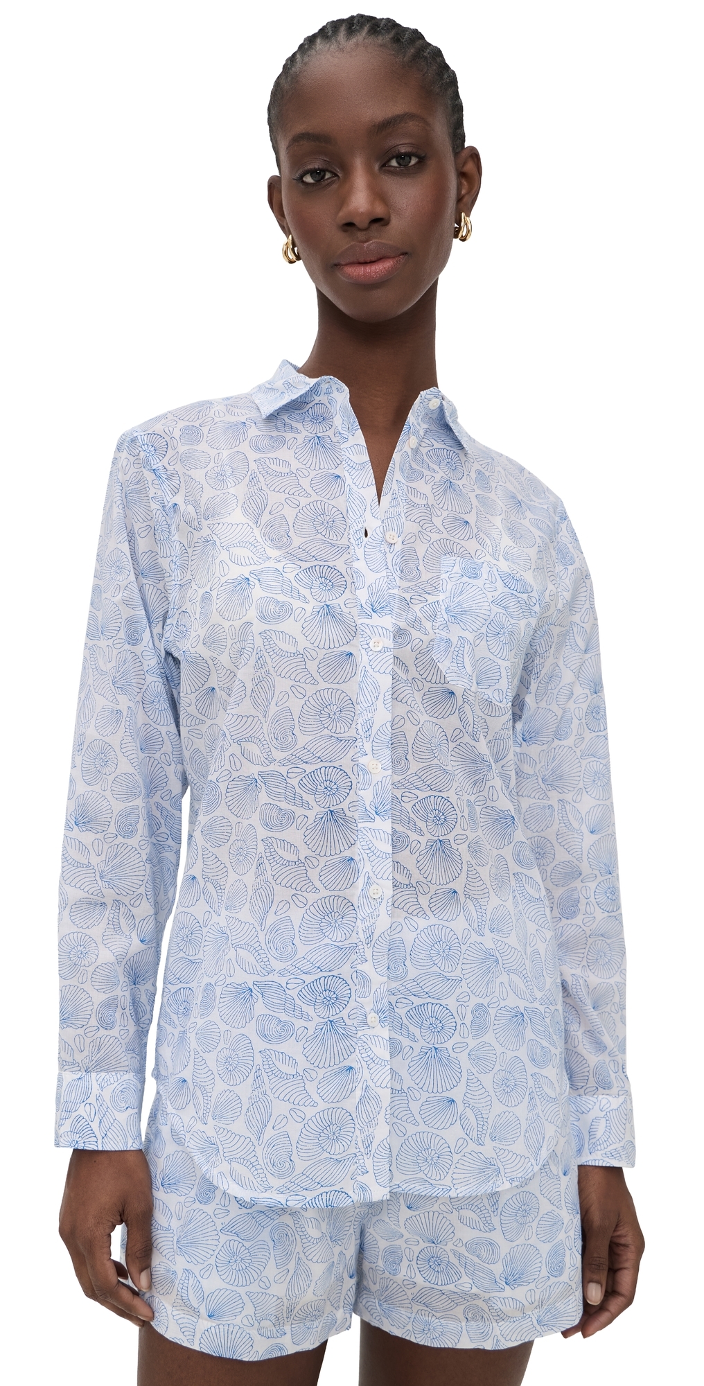 Favorite Seashell Shirt Blue Seashell
