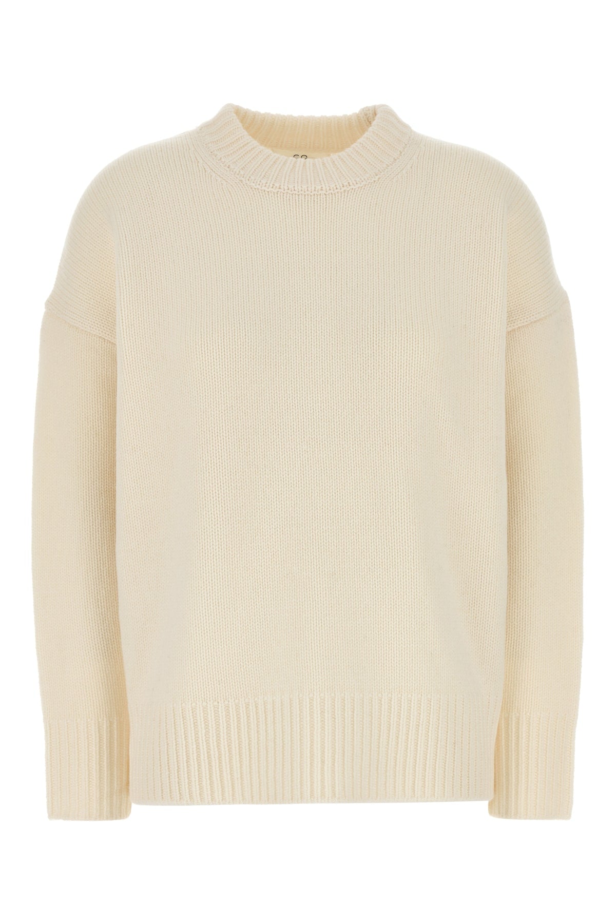 Cashmere and Wool Blend Sweater — Beige