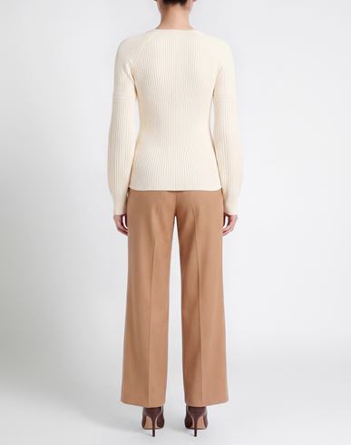 Woman Sweater Cream Size XS Cotton