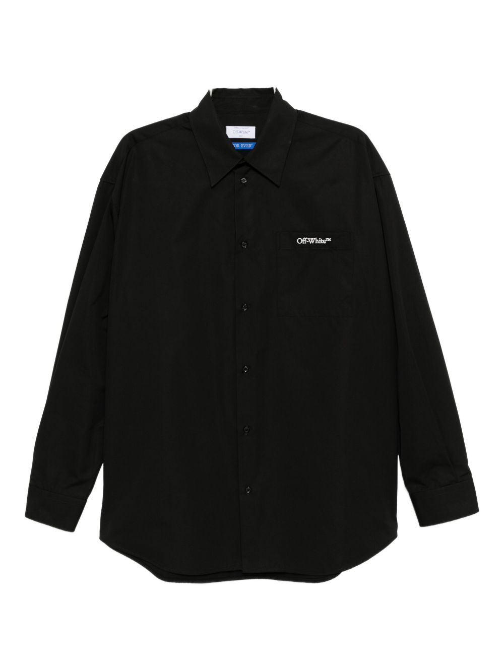 Embroidered pocket shirt - Black
