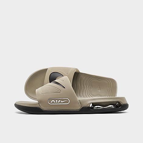 Men's Air Max Cirro Slide Sandals in Khaki/Black/Metallic Silver