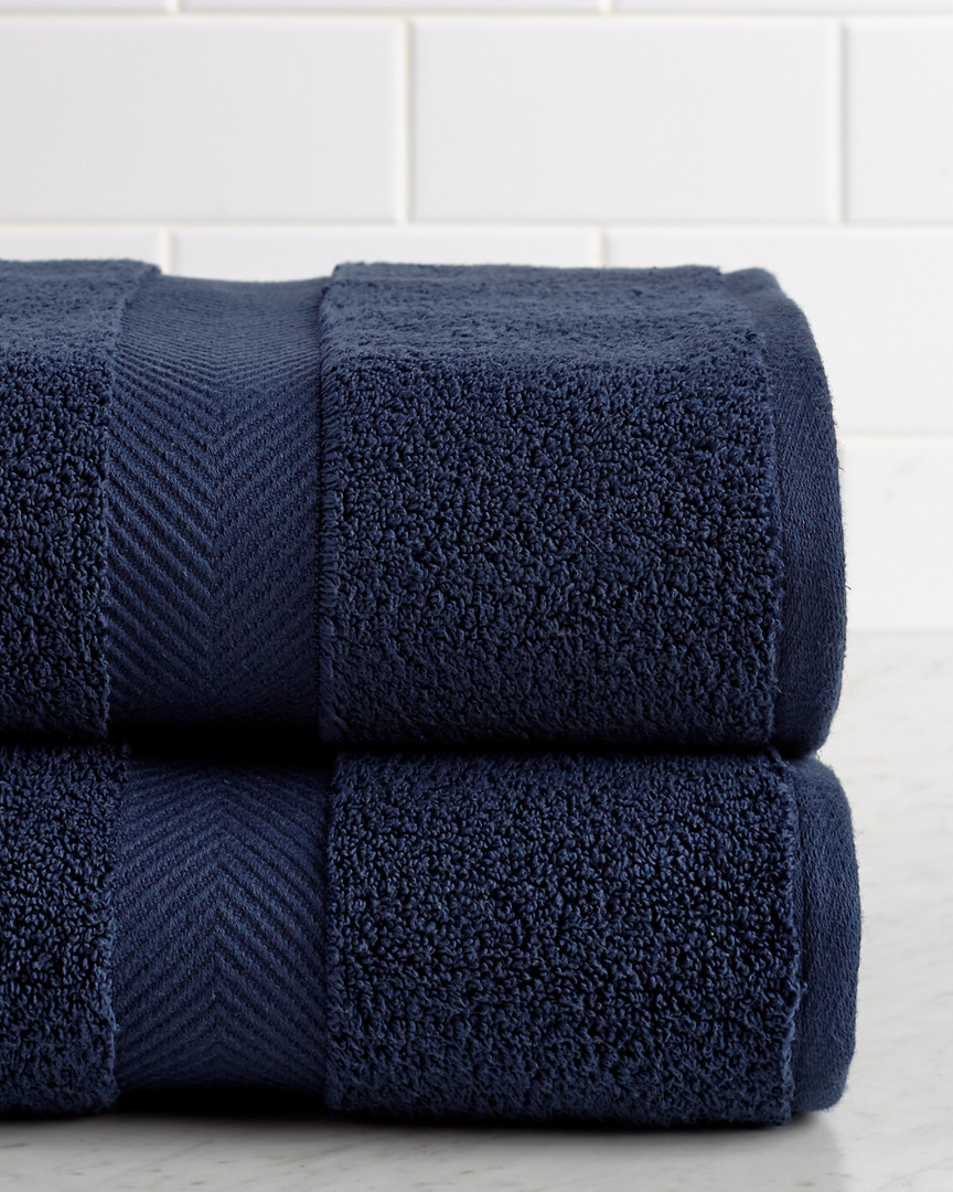 Highly Absorbent Zero Twist 2pc Bath Cotton Sheet Set
