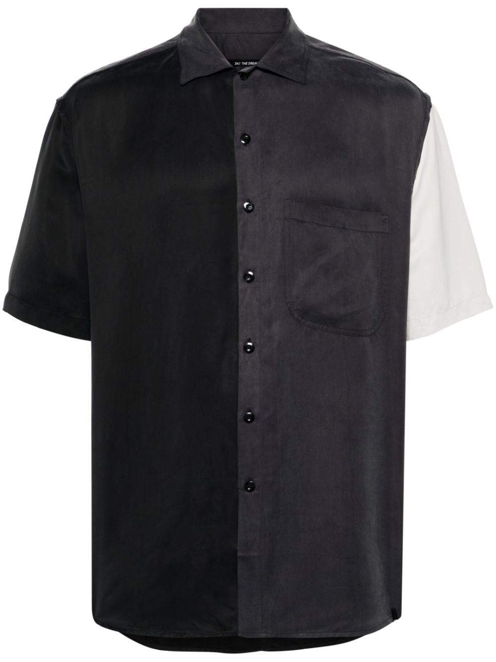 Two-tone short-sleeve shirt - Grey