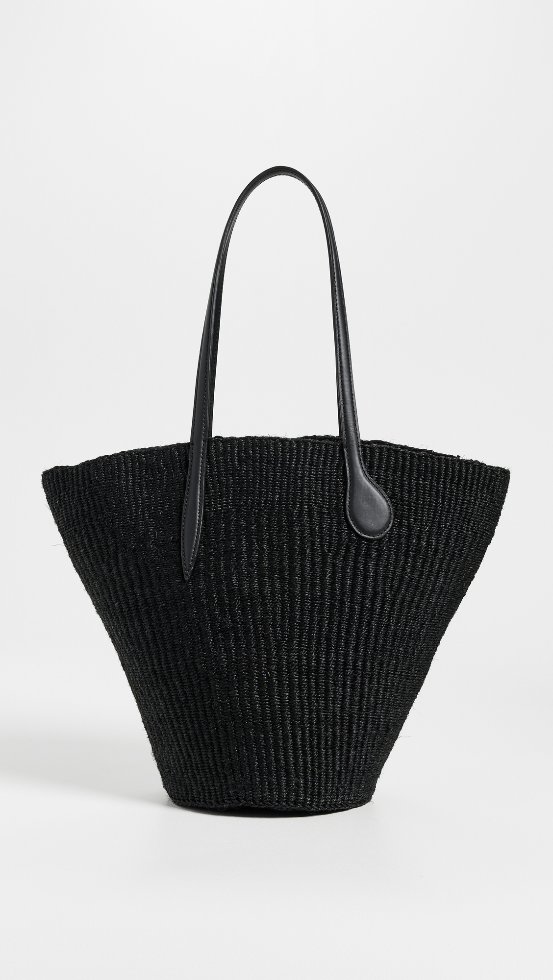 Liffner Straw Basket Bag Black One Size
