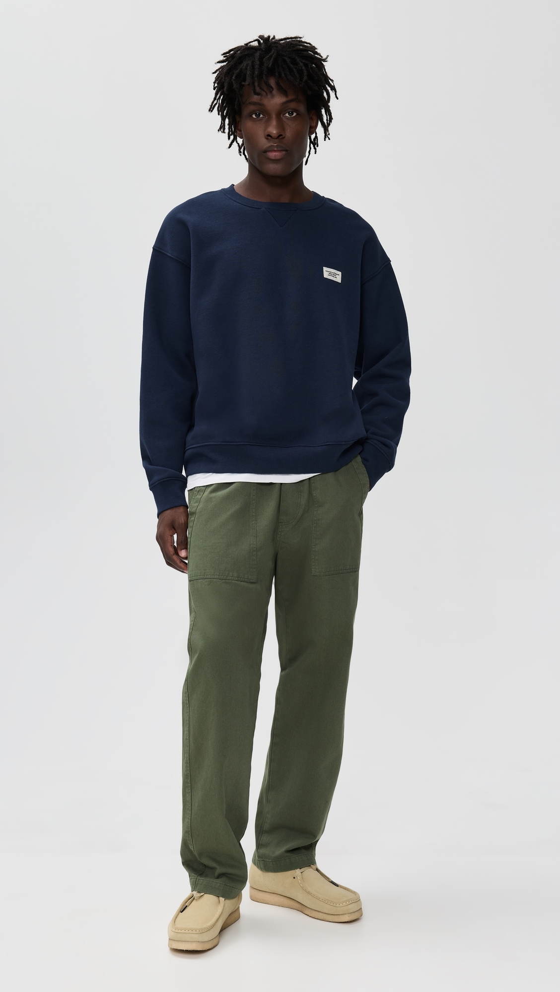 Twill Pull On Pants Green
