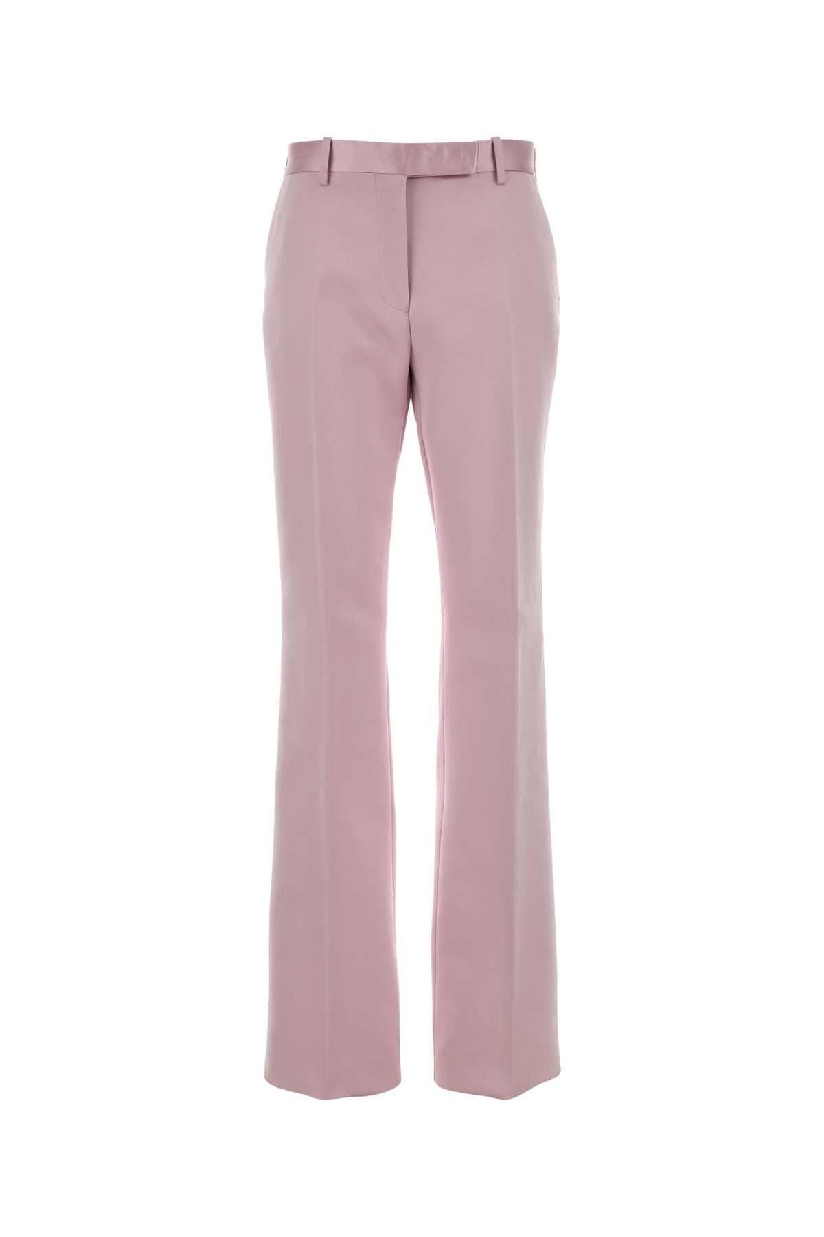 Cotton Silk Trousers — Pink