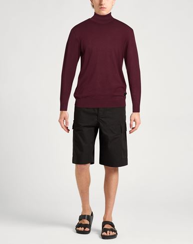 Man Turtleneck Burgundy Size XL Viscose, Nylon