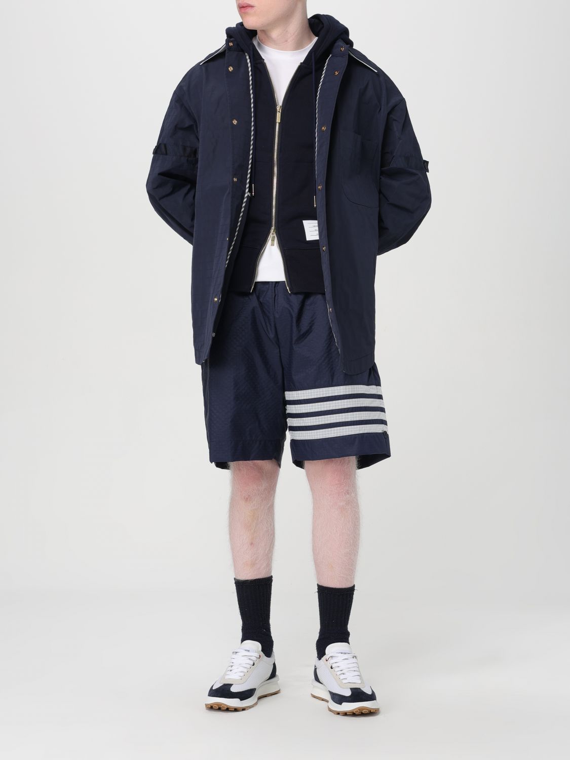 Coat Men color Blue