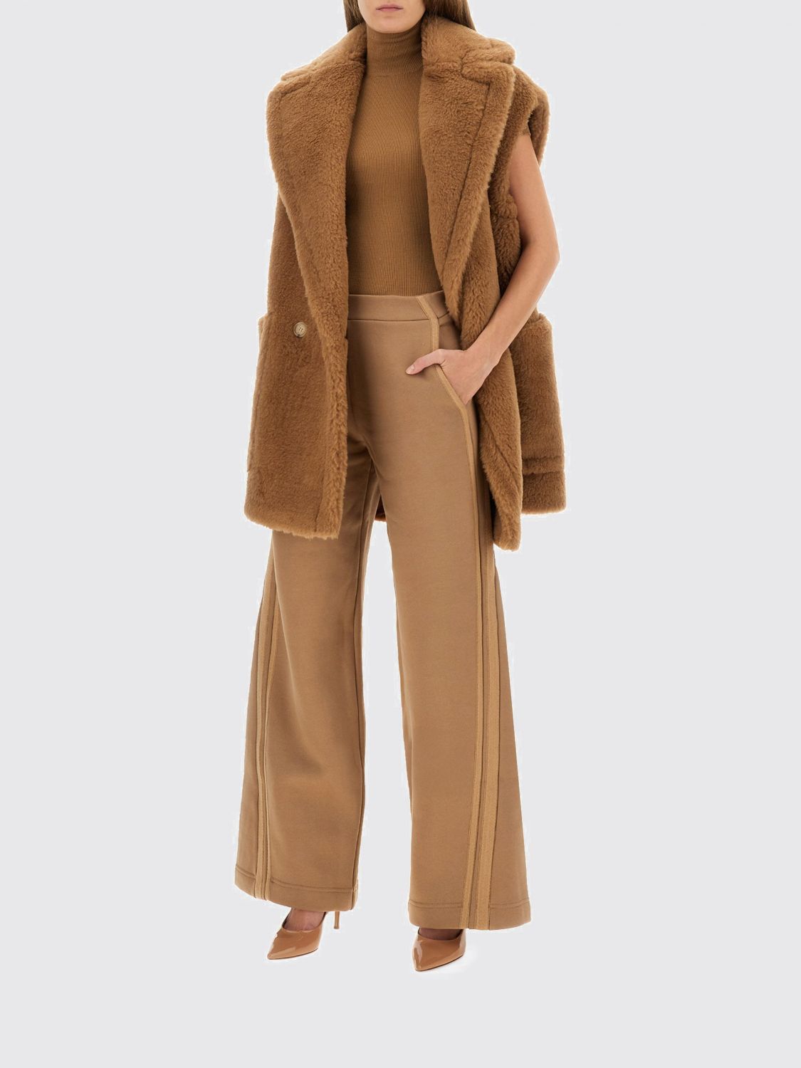 Pants Woman color Beige