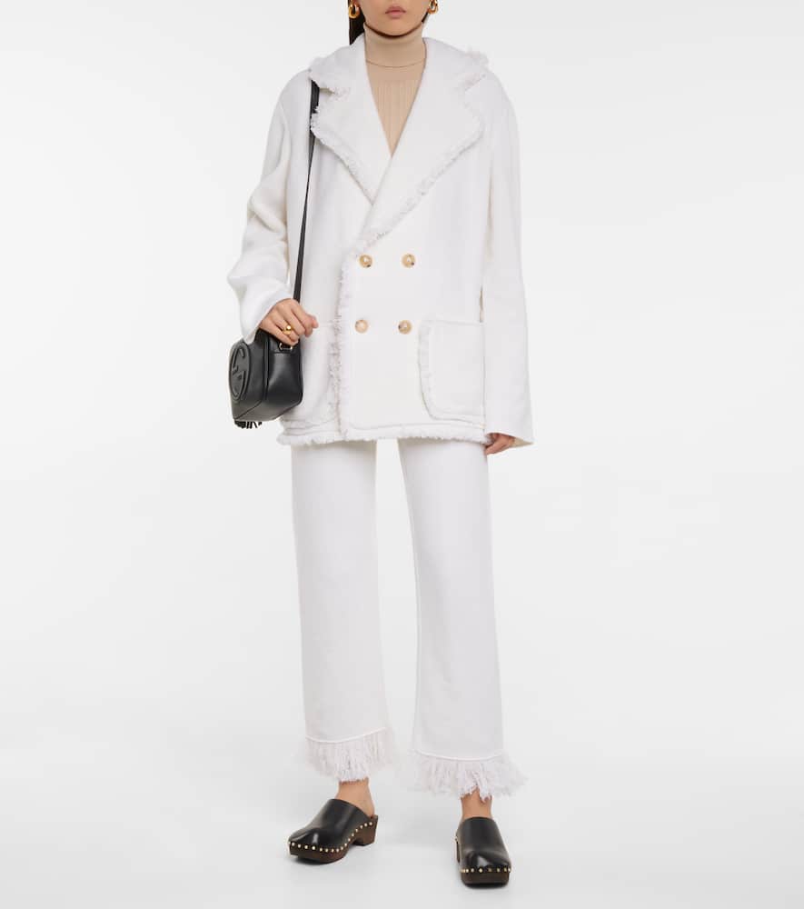 Cordillera fringed virgin wool pants