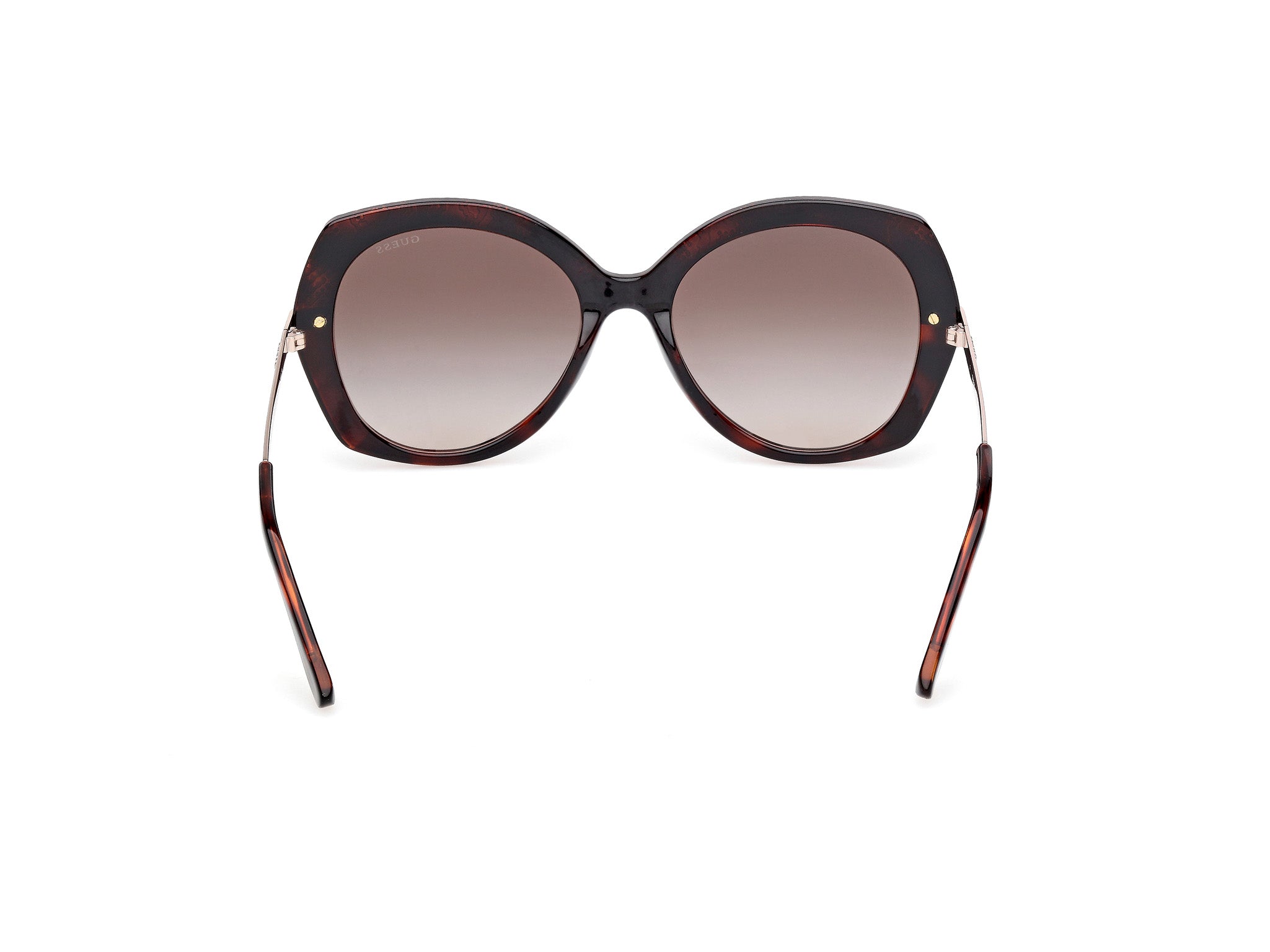 Guess Mujer Guess GU00215 52F Gafas de sol Inyectado la Habana Marrón Redonda Norma