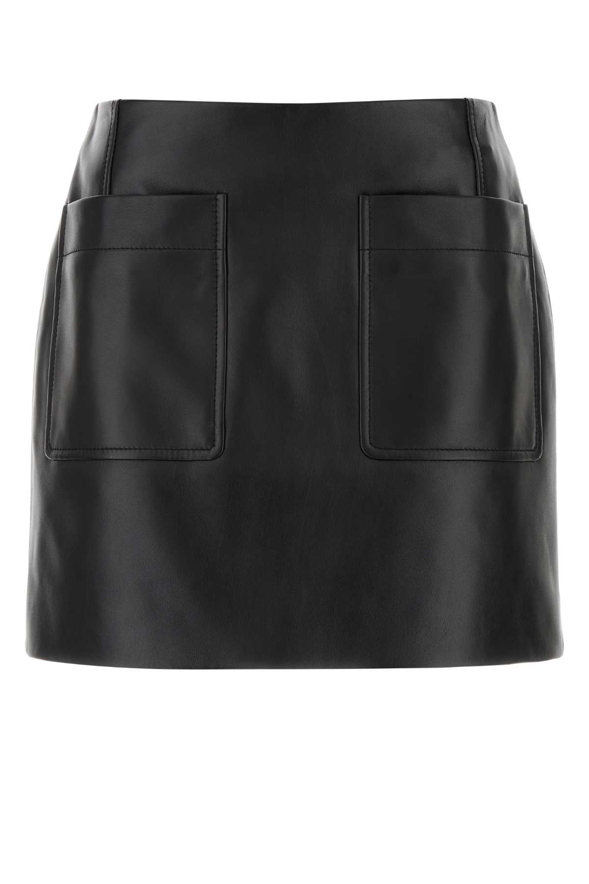 Nappa Skirt — Black