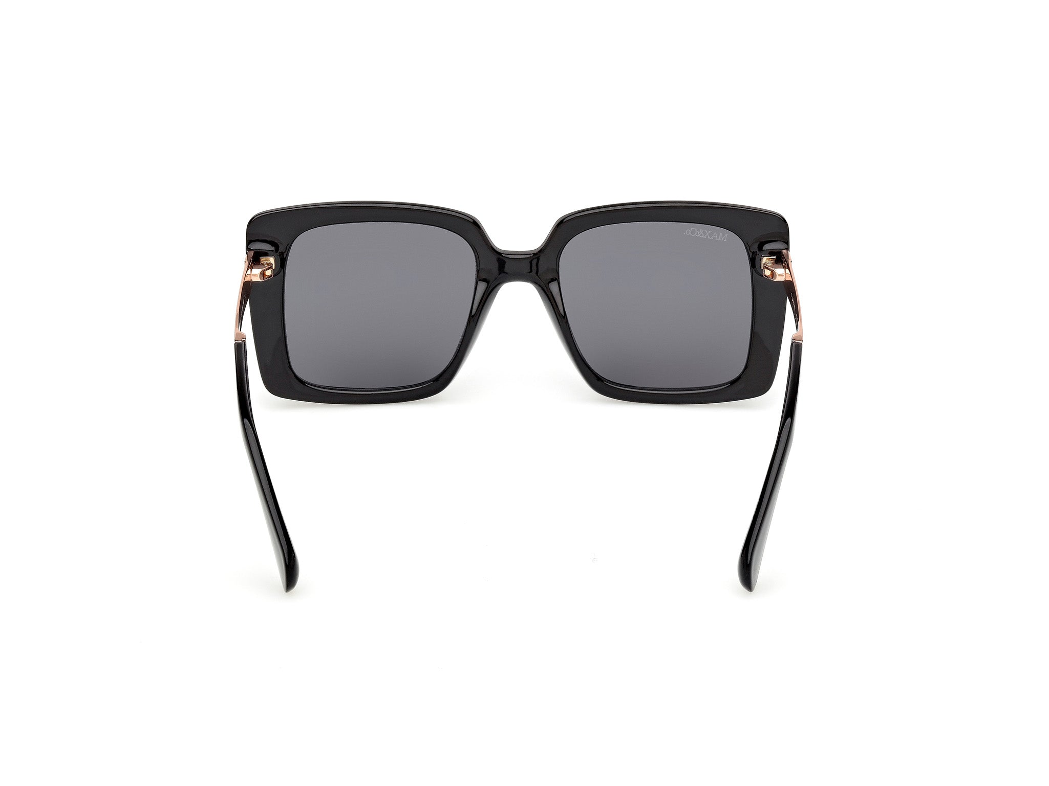 MAX&Co Donna MAX&Co MO0134 01A Occhiali da sole Iniettato Nero Fumo Squadrata Normale