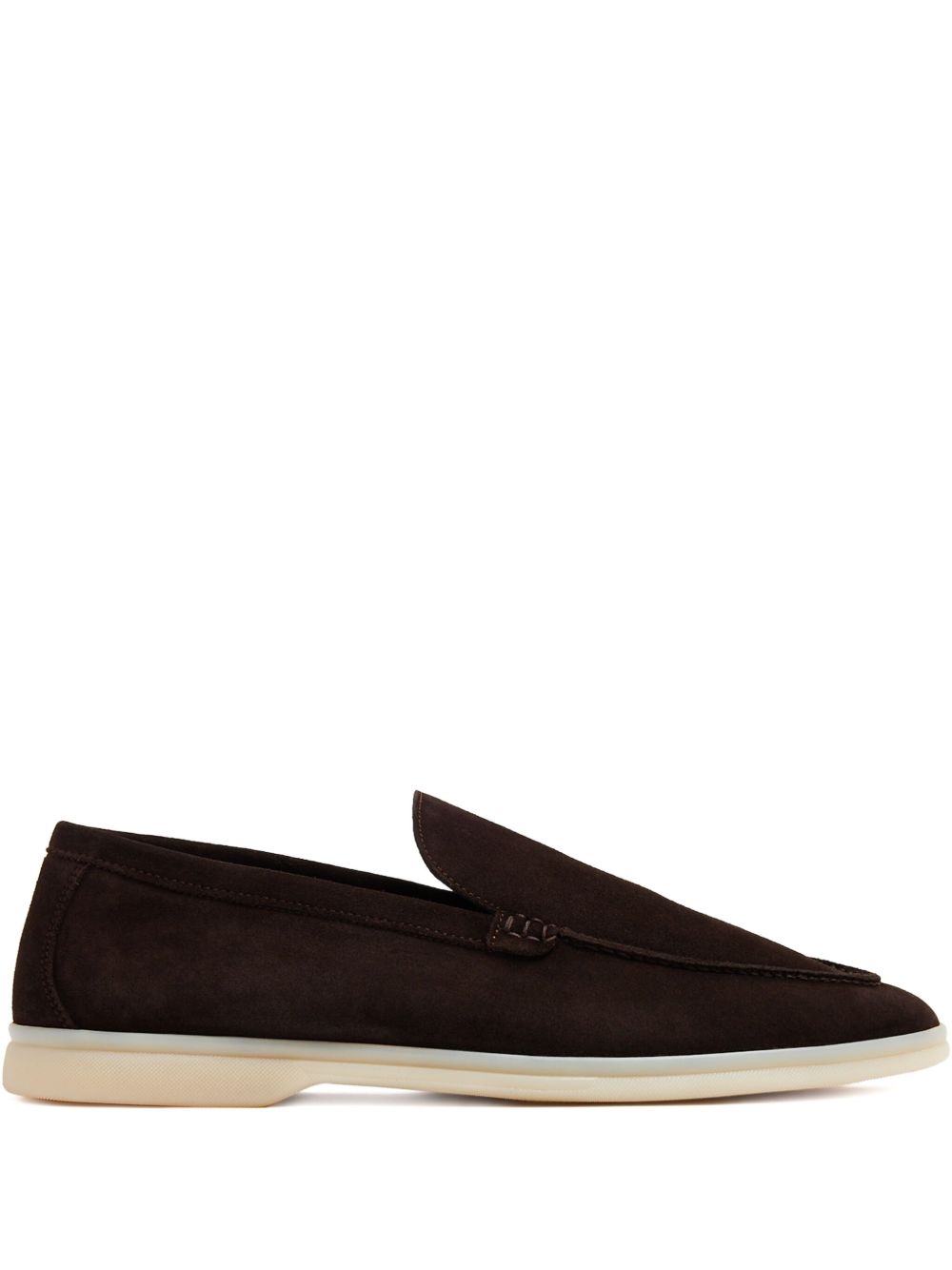 Ludovico suede loafers - Brown