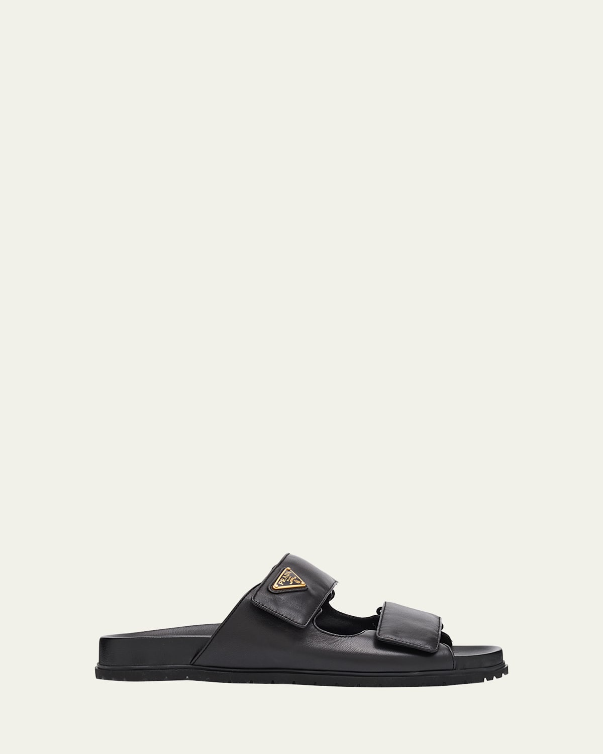 Leather Double-Grip Slide Sandals