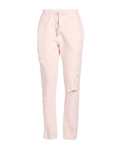 Woman Pants Light pink Size M Cotton, Polyester