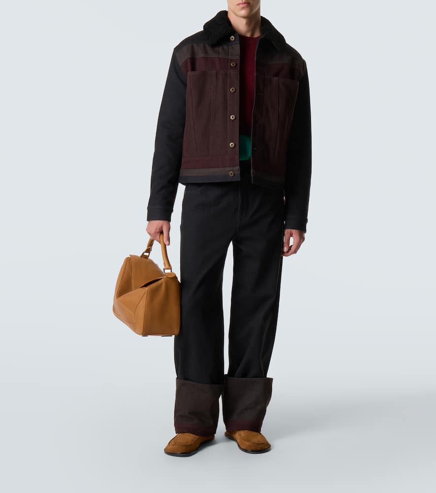 Mid-rise straight jeans