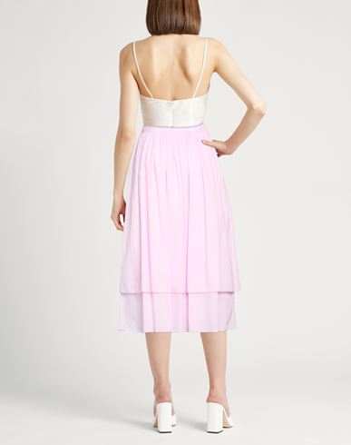 Easy Woman Midi skirt Pink Size 6 Cotton