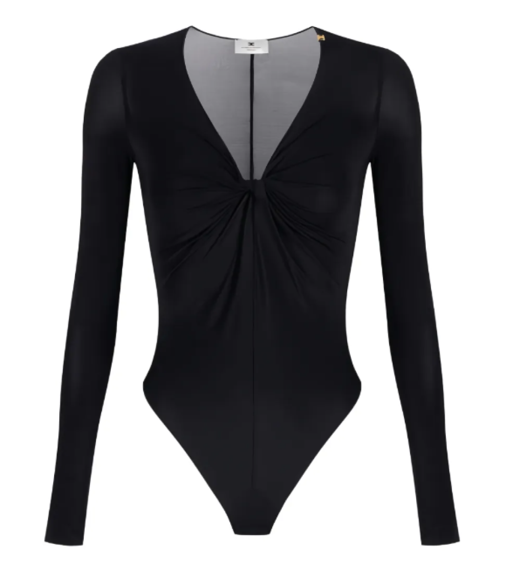 Black V Neck Top