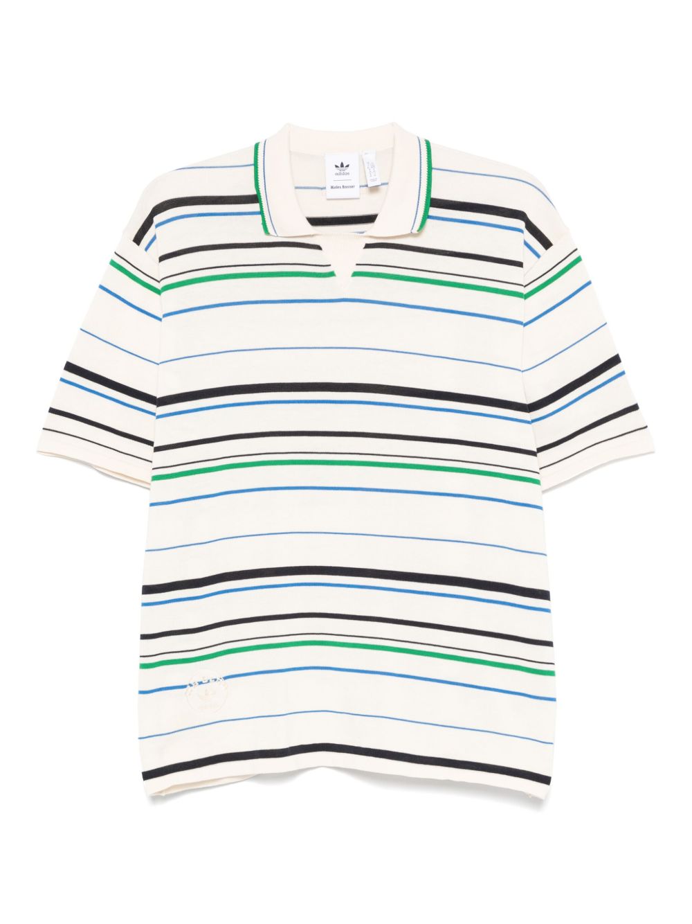 X Wales Bonner ribbed T-shirt - Neutrals
