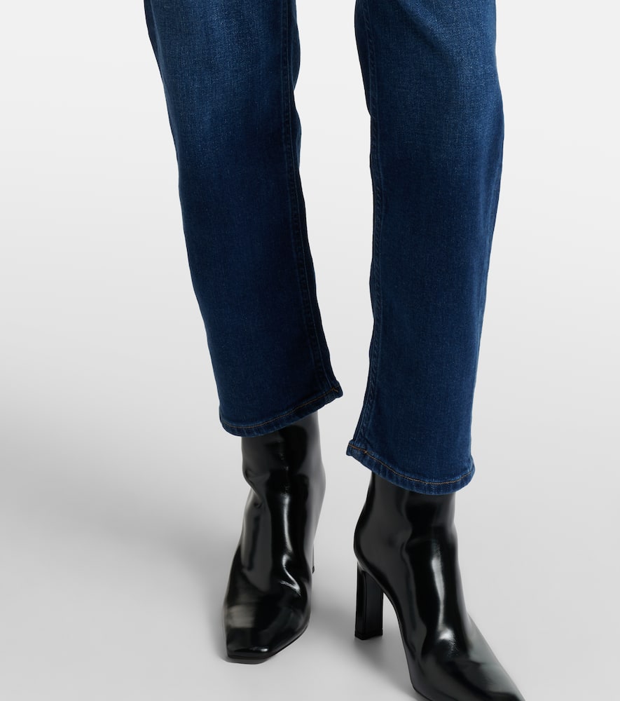 Delfina low-rise straight-leg jeans