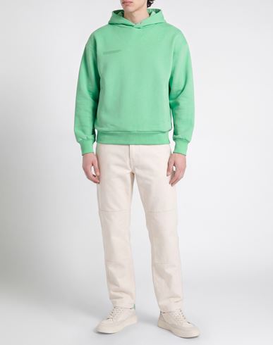 Man Sweatshirt Light green Size XXS Organic cotton, Recycled cotton