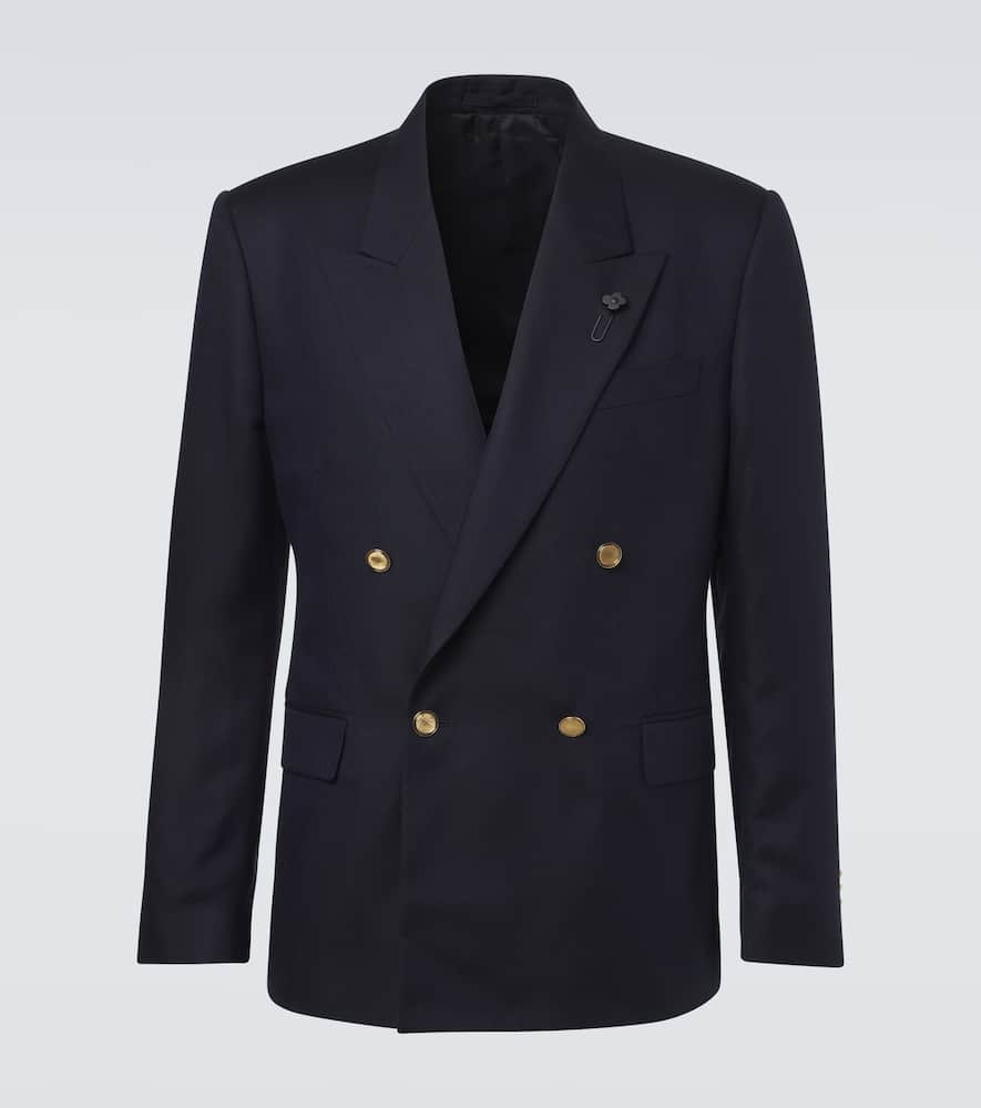 Wool, cashmere, and silk blazer