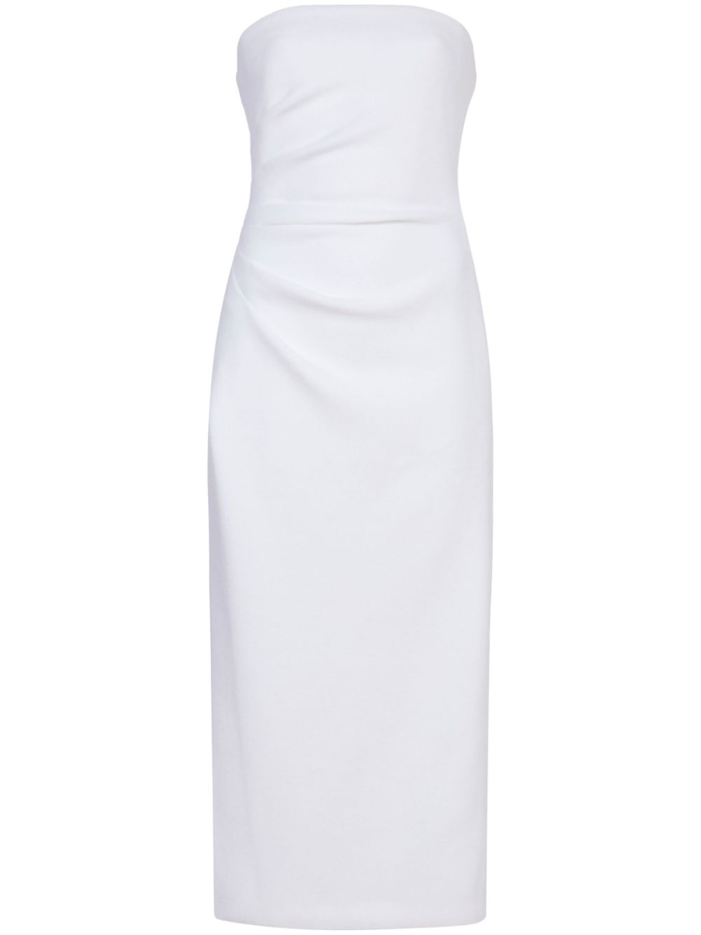 Shira strapless midi dress - White