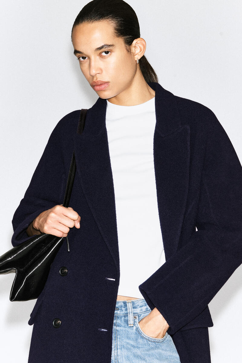 Tailored Double-Faced Wool Long Coat