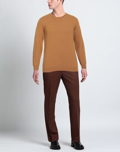 Man Sweater Camel Size L Viscose, Wool, Polyamide, Cashmere