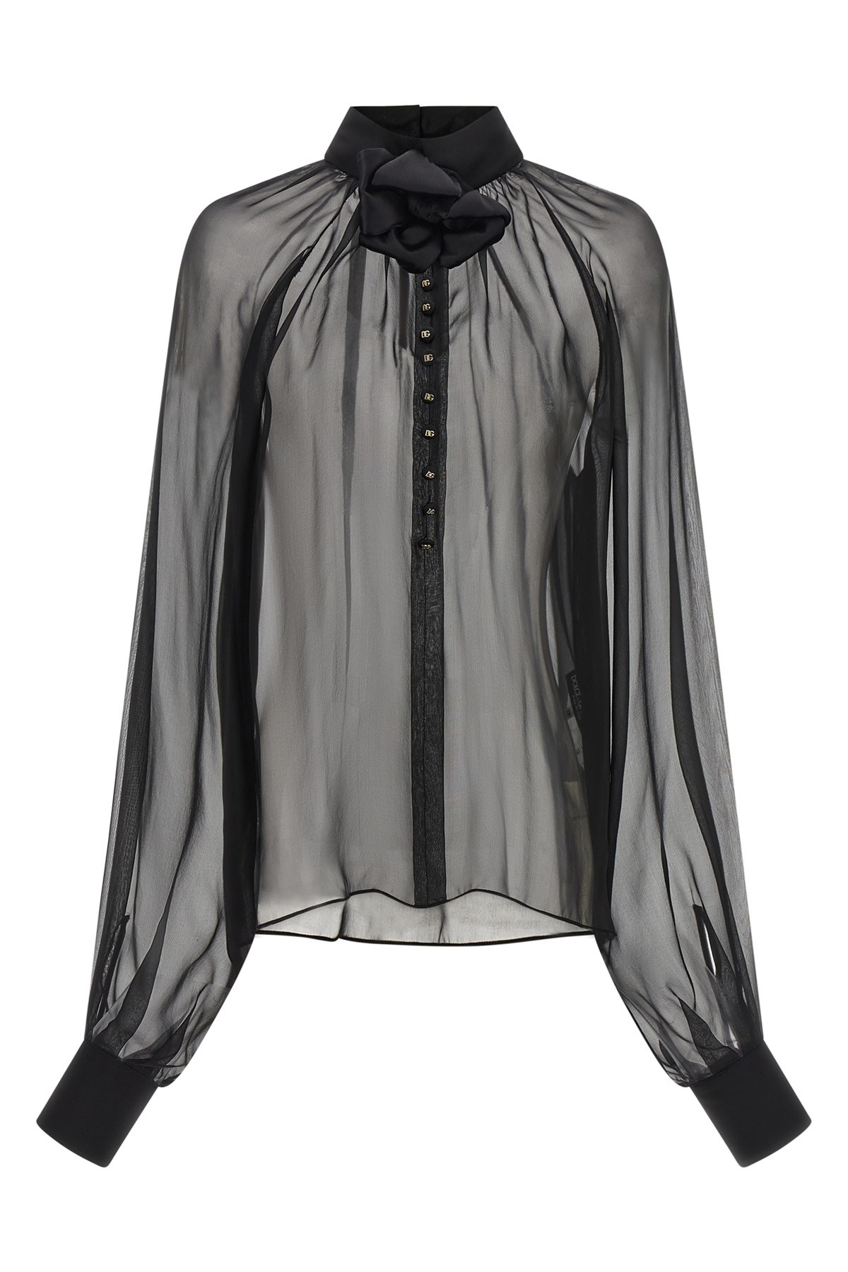 Chiffon Blouse With Flower
