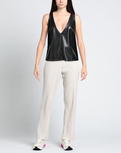 ! Woman Top Black Size L Polyester
