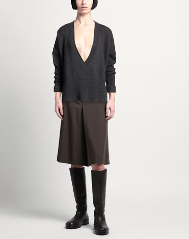 Woman Sweater Charcoal Size XS Merino Wool