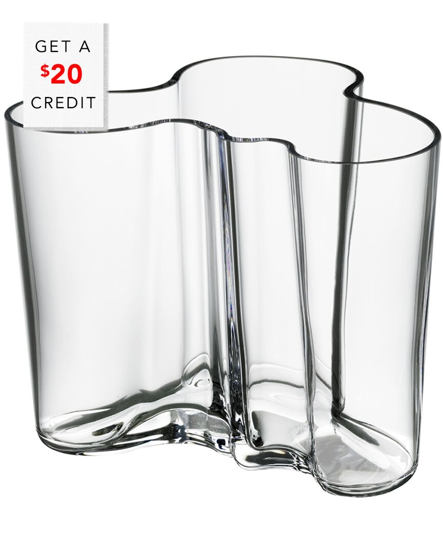 Aalto 4.75In Clear Vase With $20 Credit