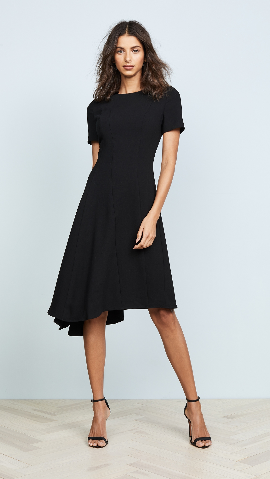 Olcay Asymmetrical Dress Black