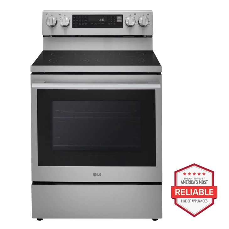 LG Smart Wi-Fi Enabled ProBake Convection® Electric Range with Air Fry & EasyClean®, Stainless Steel, 6.. ft