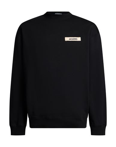 Man Sweatshirt Black Size L Cotton