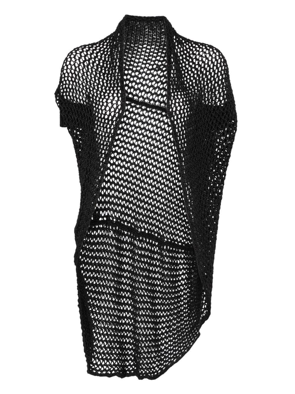 Yohji Yamamoto Pre-Owned 2000s asymmetric cardigan - Black