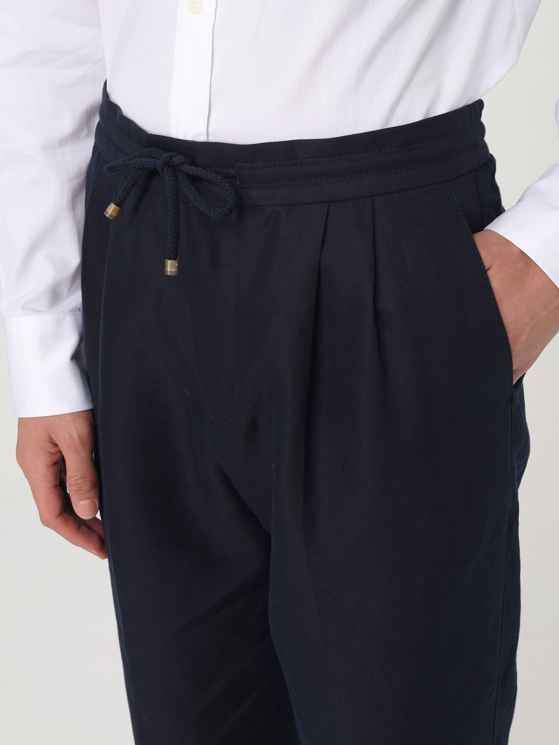 Pants Men color Blue