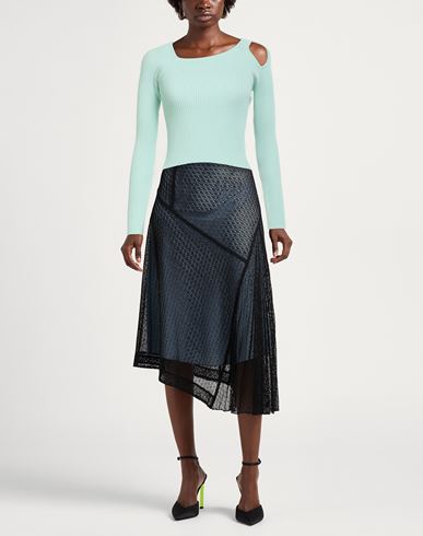 Woman Sweater Light green Size ONESIZE Viscose, Polyester