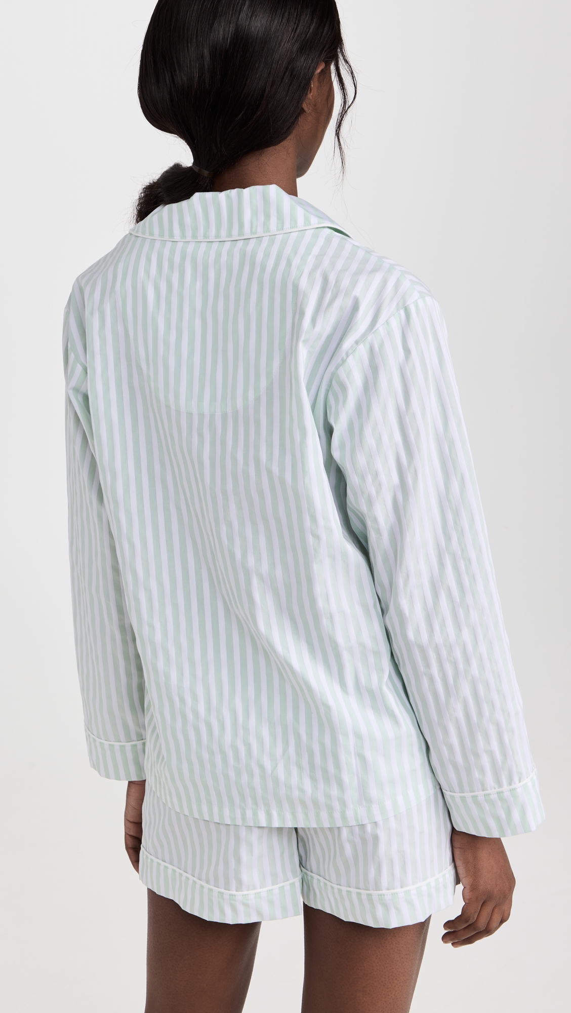 100% Cotton Long Sleeve PJ Set MintStripe