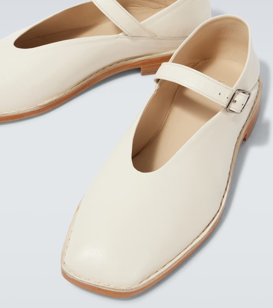 Leather Mary Jane flats