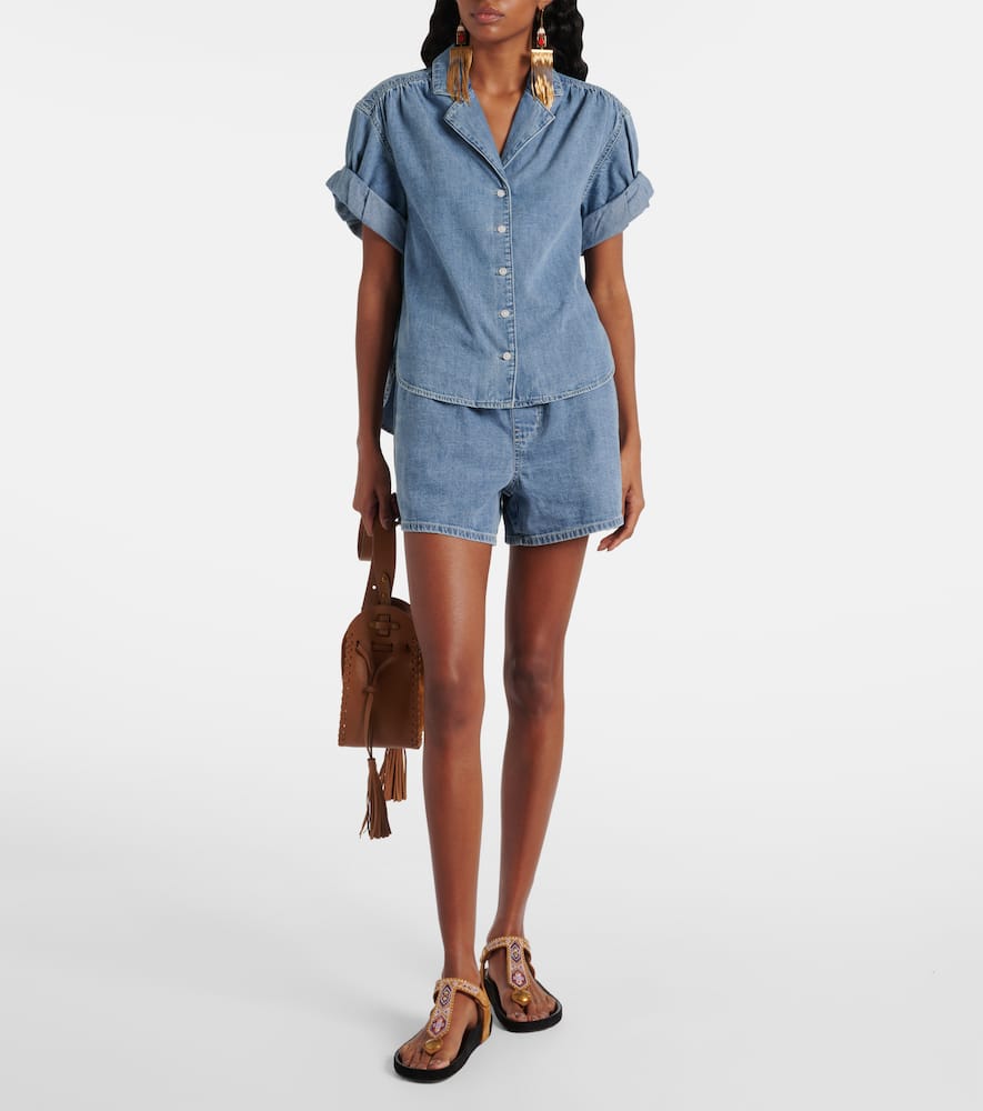Wilder high-rise denim shorts